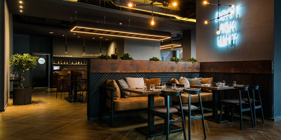 интерьер кафе simple